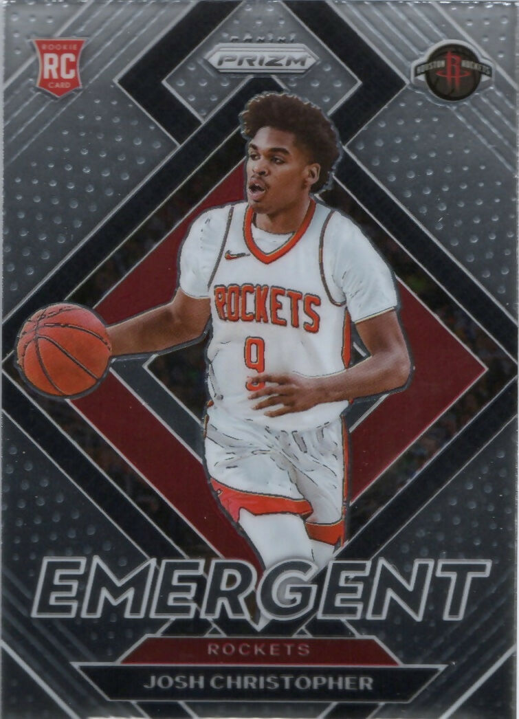 2021-22 Panini Prizm Basketball - Emergent # 24 Josh Christopher - Houston Rockets