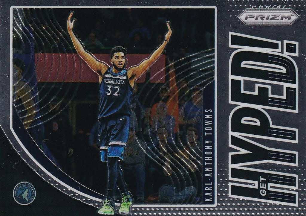 2019-20 Panini Prizm Get Hyped! #1 Karl-Anthony Towns Minnesota Timberwolves