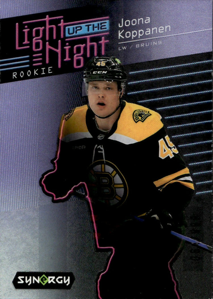 2023-24 Upper Deck Synergy Hockey - Light Up The Night Rookie :999 #LN-JO Joona Koppanen - Boston Bruins - A