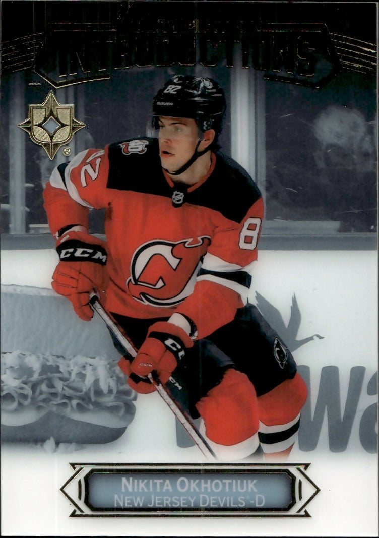 2022-23 Upper Deck Ultimate Hockey - Ultimate Introductions #UI-71 Nikita Okhotiuk - New Jersey Devils - A