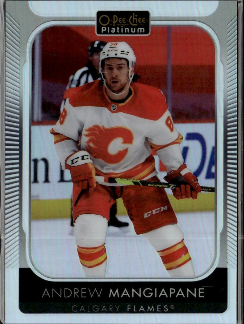 2021-22 Upper Deck O-Pee-Chee Platinum Hockey - Base - Rainbow #9 Andrew Mangiapane - Calgary Flames - A