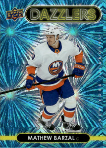 2021-22 Upper Deck Series 1 - Dazzlers - Blue #DZ-30 Mathew Barzal - New York Islanders - A