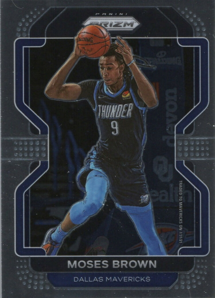 2021-22 Panini Prizm Basketball - Base # 173 Moses Brown - Dallas Mavericks