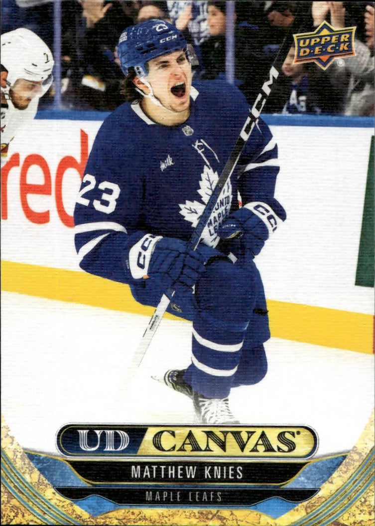2024-25 Upper Deck Series 1 Hockey - UD Canvas #C-1 Matthew Knies - Toronto Maple Leafs - A