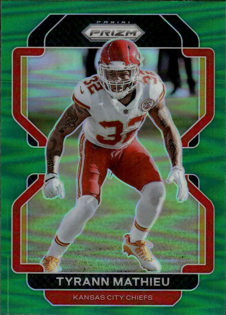 2021 Panini Prizm Football Base - Green Prizm #194 Tyrann Mathieu Kansas City Chiefs - A