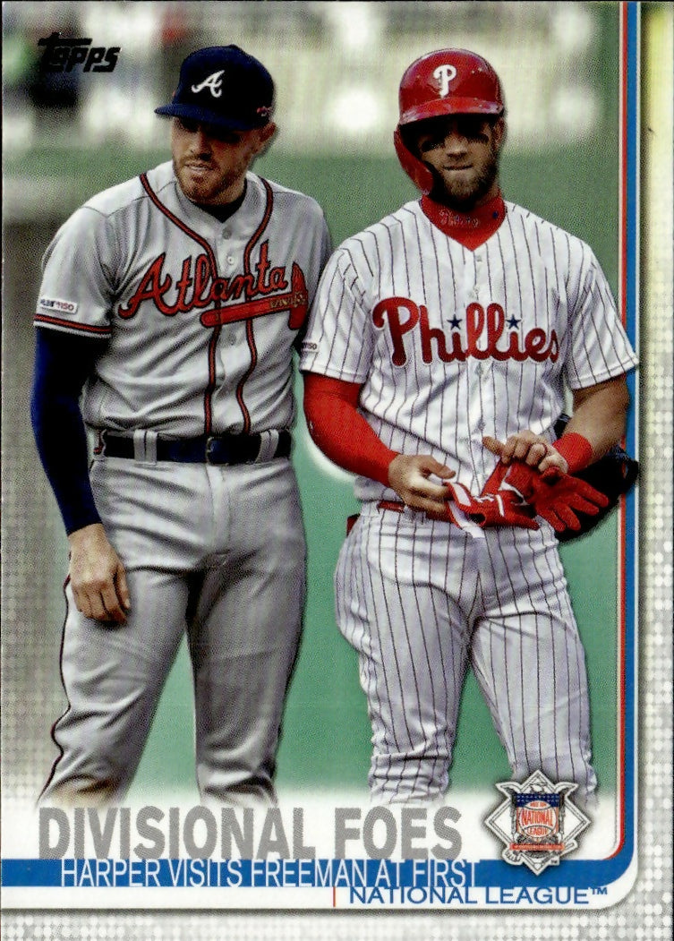 2019 Topps Update #US260 Divisional Foes (Freddie Freeman / Bryce Harper)