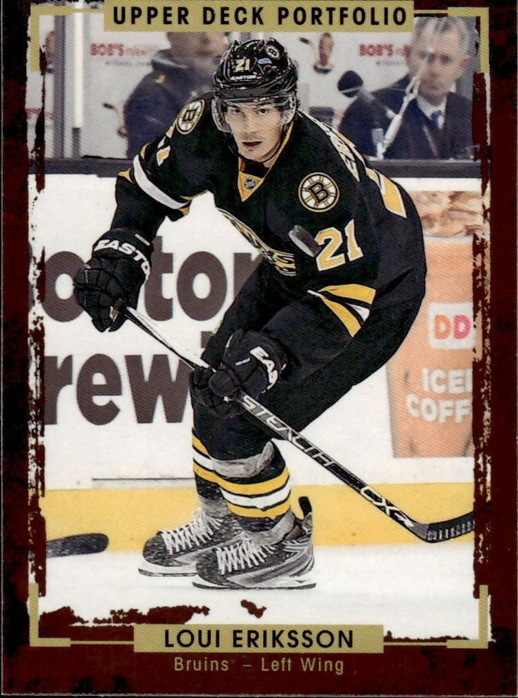 2015-16 Upper Deck Portfolio Hockey - Base #115 Loui Eriksson - Boston Bruins