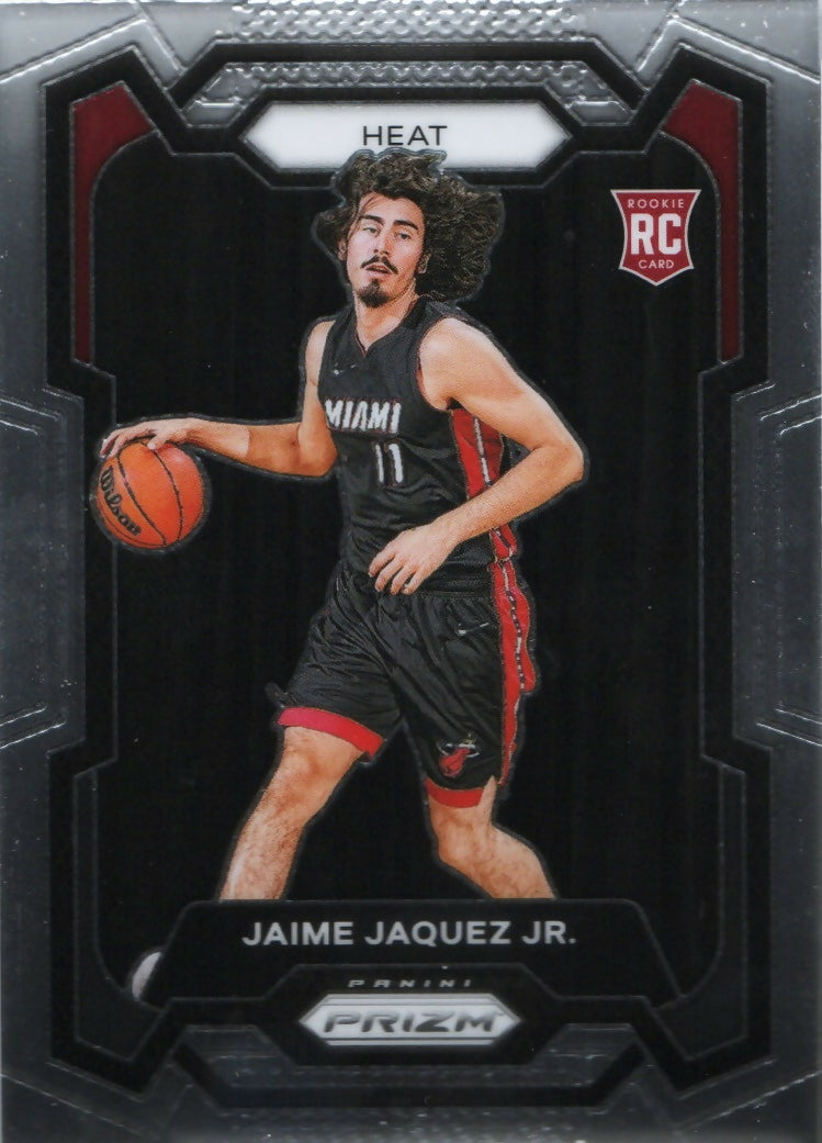 2023-24 Panini Prizm Basketball Base #137 Jaime Jaquez Jr., Miami Heat - A