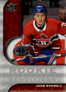 2020-21 Upper Deck Trilogy Hockey - Rookie Renditions #RR-15 Jake Evans - Montreal Canadiens