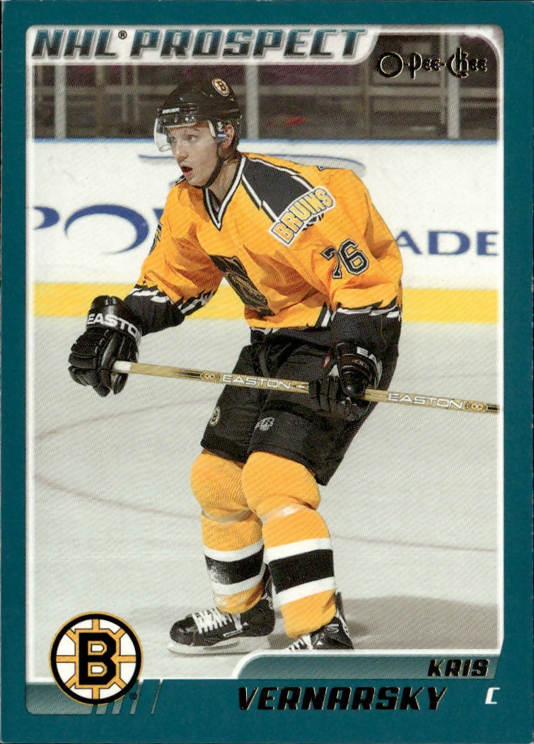 2003-04 O-Pee-Chee - Base #323 Kris Vernarsky - Boston Bruins - A