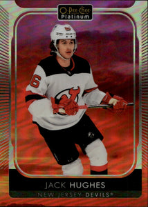 2021-22 Upper Deck O-Pee-Chee Platinum - Base - Sunset #166 Jack Hughes - New Jersey Devils - A