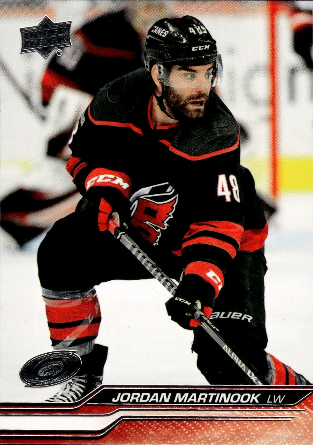 2023-24 Upper Deck Series 2 Hockey - Base #287 Jordan Martinook - Carolina Hurricanes