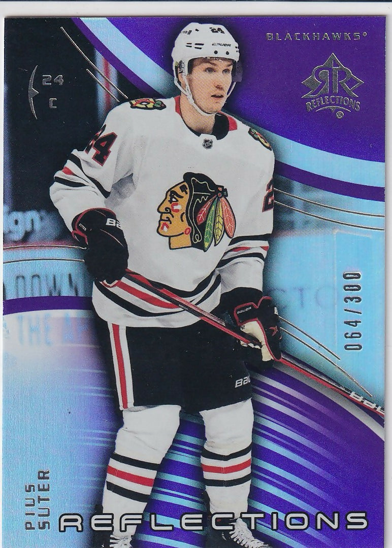 2020-21 Upper Deck Triple Dimensions Reflections Amethyst #11 Pius Suter Chicago Blackhawks