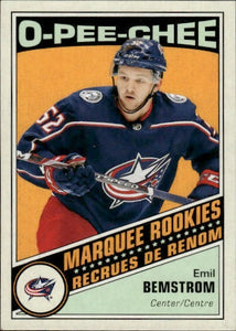 2019-20 Upper Deck O-Pee-Chee Hockey - Base - Retro #631 Emil Bemstrom - Columbus Blue Jackets