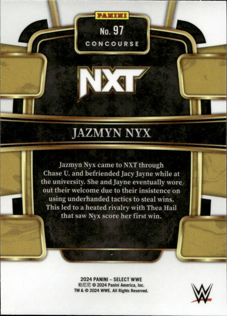 2024 Panini Select WWE - Concourse #97 Jazmyn Nyx - B