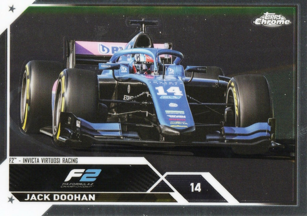 2023 Topps Chrome Formula 1 Base #124 - F2 Cars Jack Doohan - F2 Invica Virtuosi Racing - A