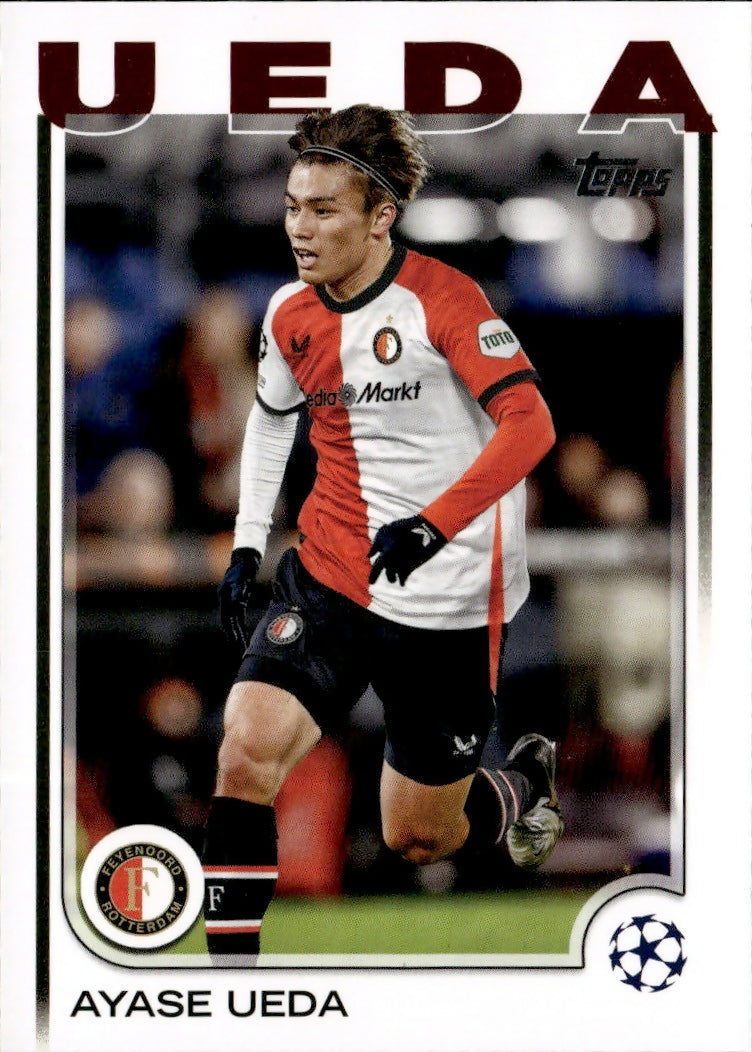 2024-25 Topps UEFA Club Competitions - Base #74 Ayase Ueda - Feyenoord - A