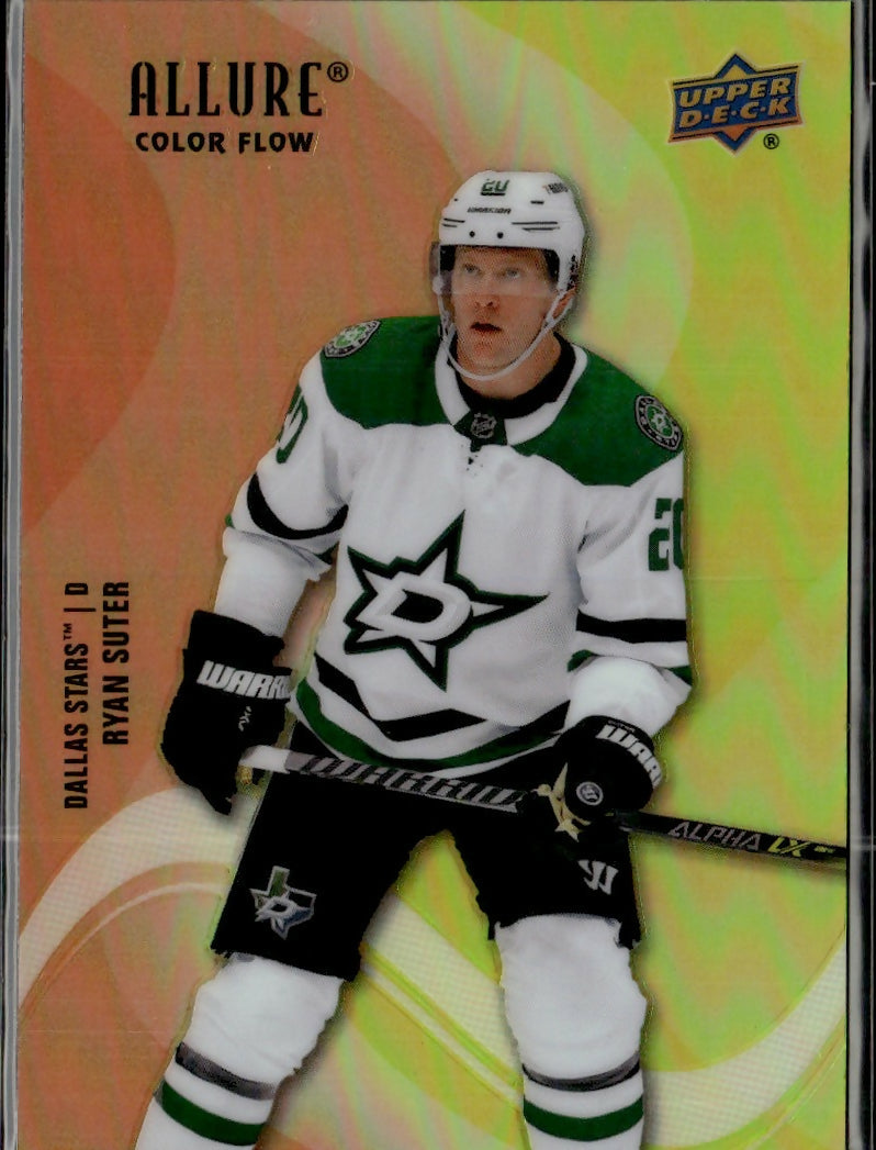 2022-23 Upper Deck Allure Hockey - Color Flow - Orange-Yellow #SF-16 Ryan Suter - Dallas Stars