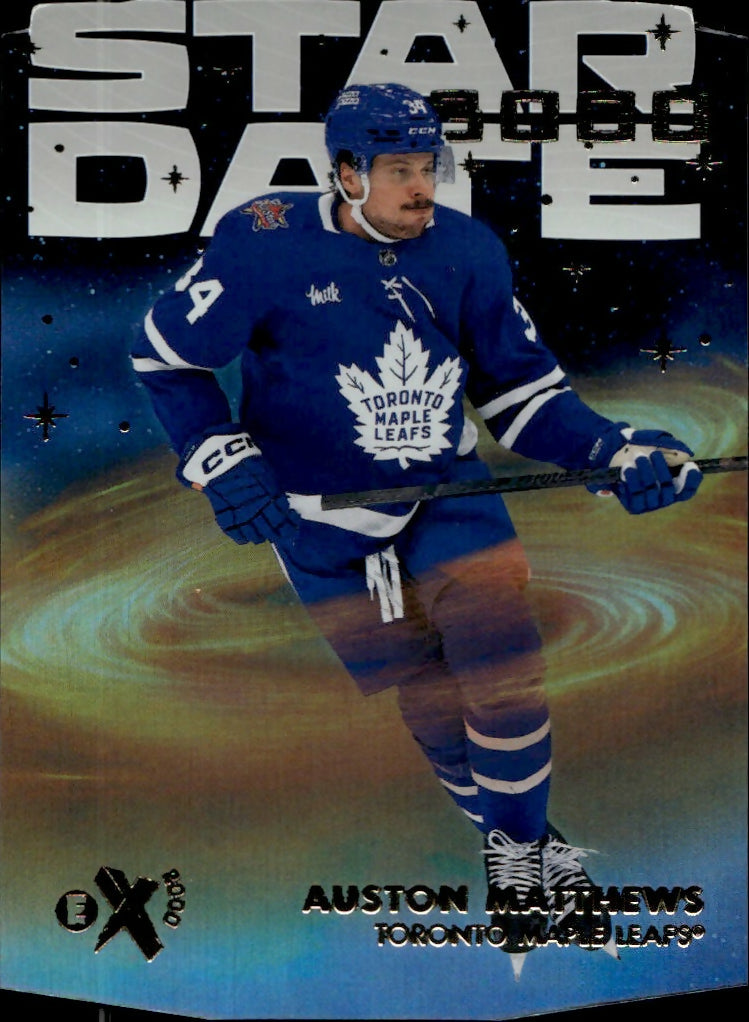 2023-24 Upper Deck SkyBox E-X 2000 - Star Date #SD-4 Auston Matthews - Toronto Maple Leafs - A
