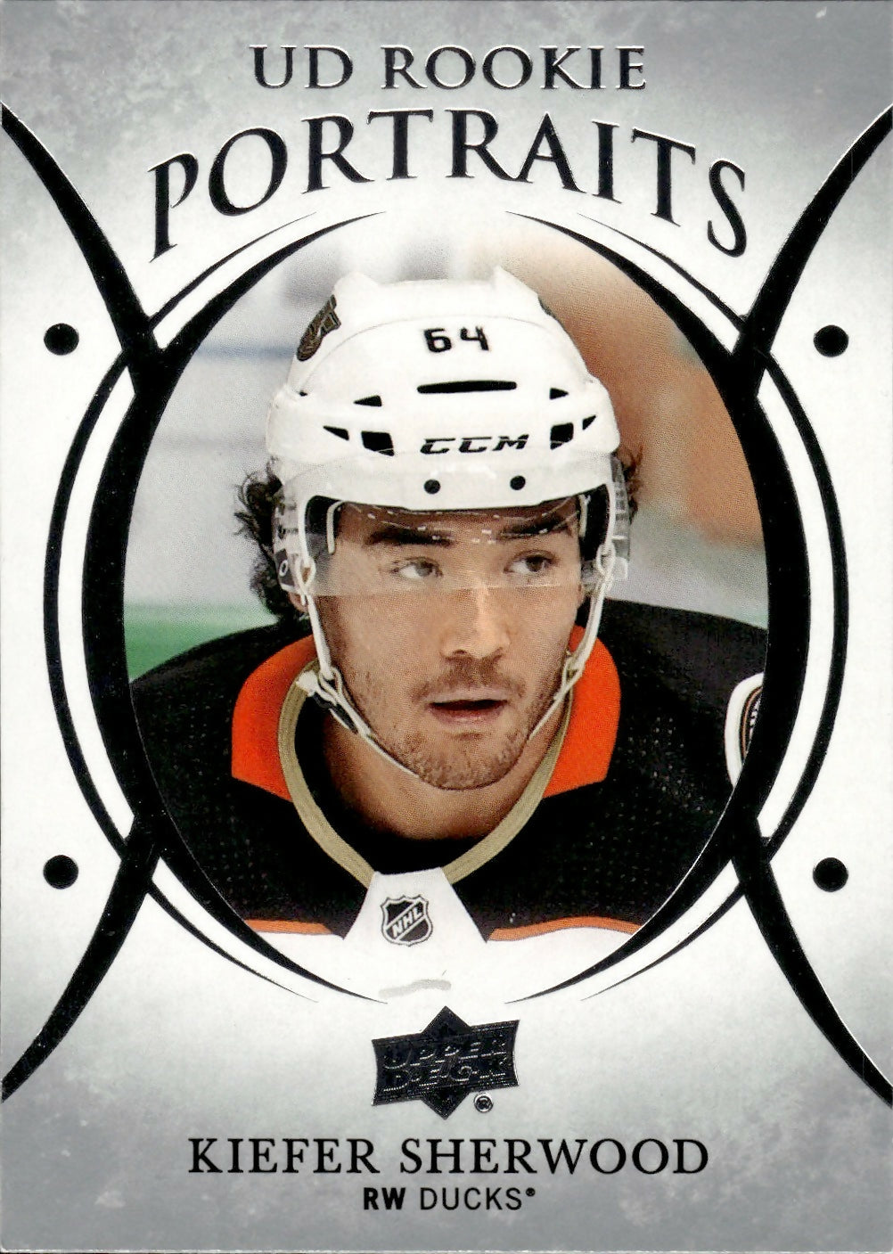 2018-19 Upper Deck Series 2 Hockey - UD Portraits - Rookie #P-86 Kiefer Sherwood - Anaheim Ducks