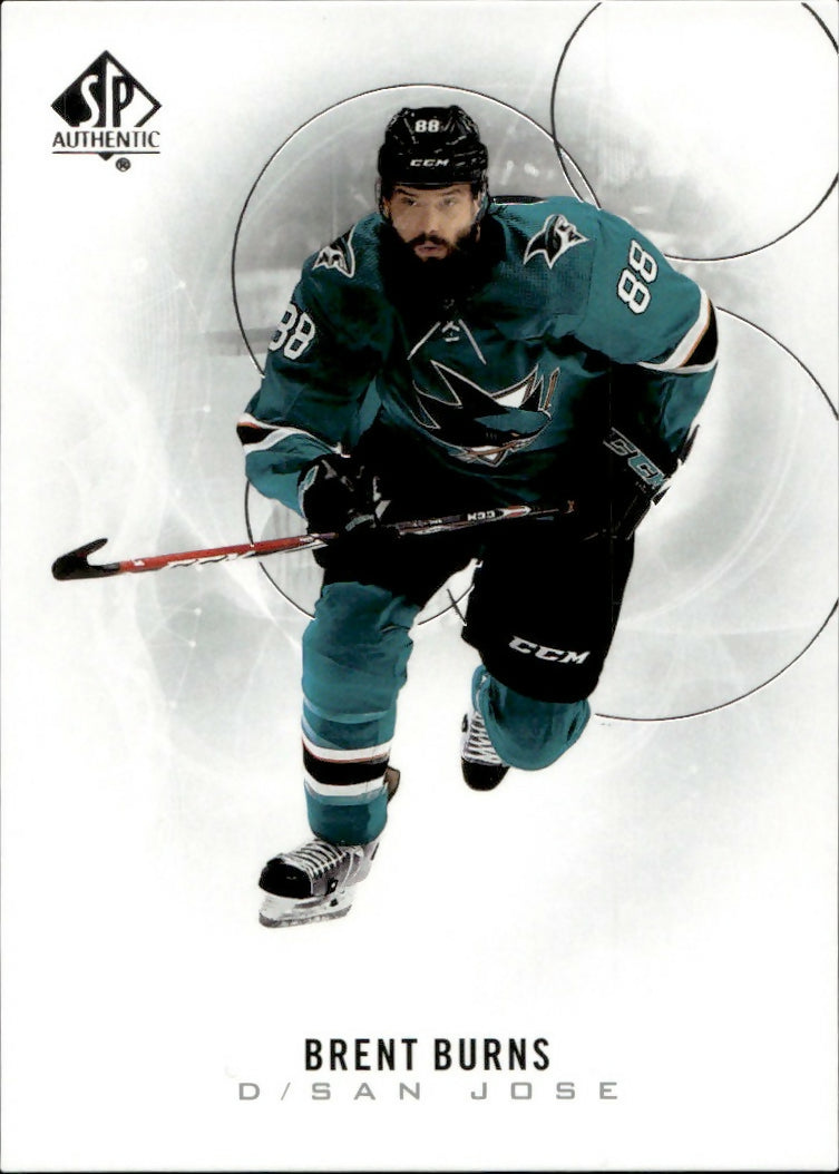 2020-21 Upper Deck Sp Authentic Hockey - Base #5 Brent Burns - San Jose Sharks - A