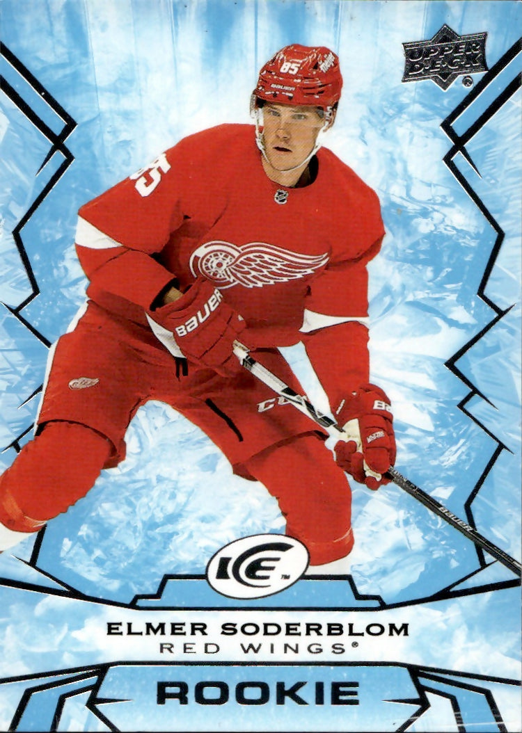 2022-23 Upper Deck Ice Hockey - Base - Rookie #124 Elmer Soderblom - Detroit Red Wings - A