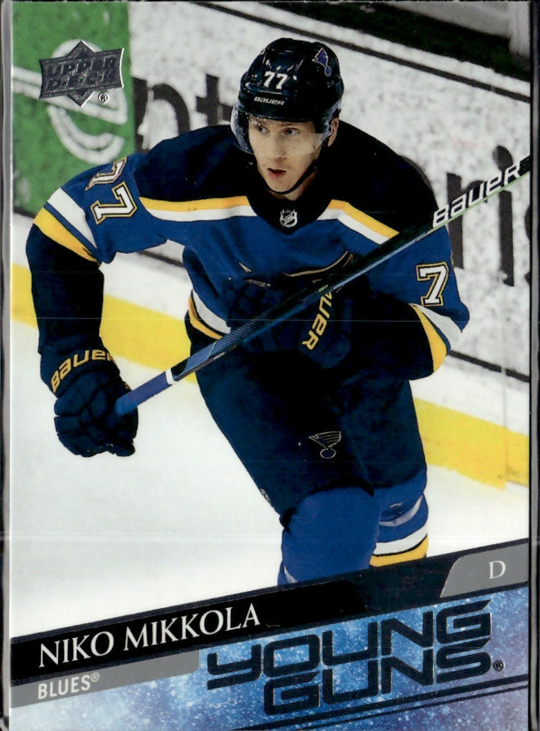 2020-21 Upper Deck Series 2 Hockey - Base - Young Guns #470 Niko Mikkola - St. Louis Blues - A