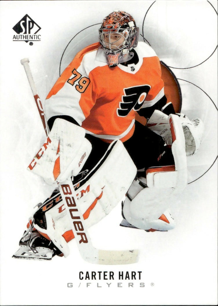 2020-21 Upper Deck Sp Authentic Hockey - Base #28 Carter Hart - Philadelphia Flyers - A