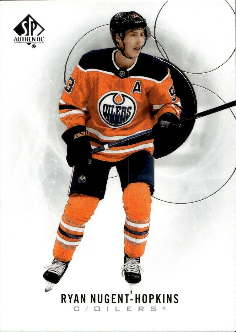 2020-21 Upper Deck SP Authentic Hockey - Base #19 Ryan Nugent-Hopkins - Edmonton Oilers - A