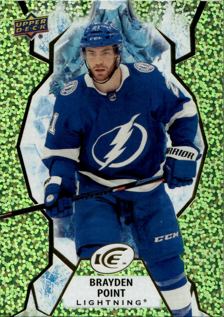 2021-22 Upper Deck Ice Hockey - Base - Green #96 Brayden Point - Tampa Bay Lightning - A
