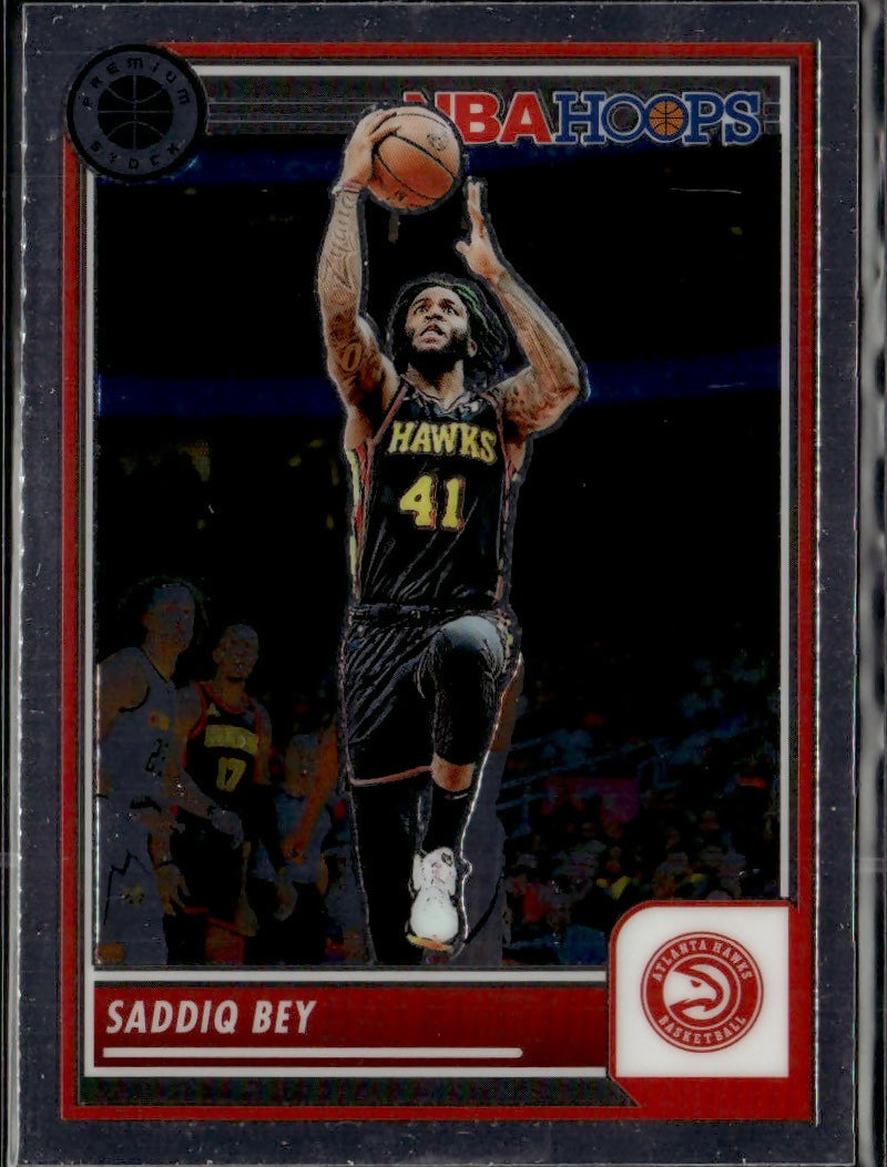 2023-24 Panini NBA Hoops Premium Stock - Base #17 Saddiq Bey - Atlanta Hawks - A