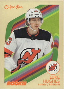2023-24 Upper Deck O-Pee-Chee Hockey - Base - Retro #572 Luke Hughes - New Jersey Devils - A