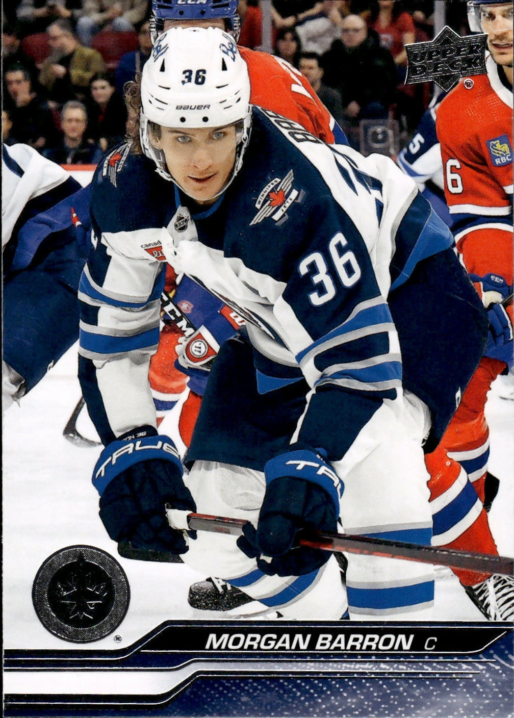 2023-24 Upper Deck Series 2 Hockey - Base #446 Morgan Barron - Winnipeg Jets