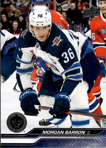 2023-24 Upper Deck Series 2 Hockey - Base #446 Morgan Barron - Winnipeg Jets