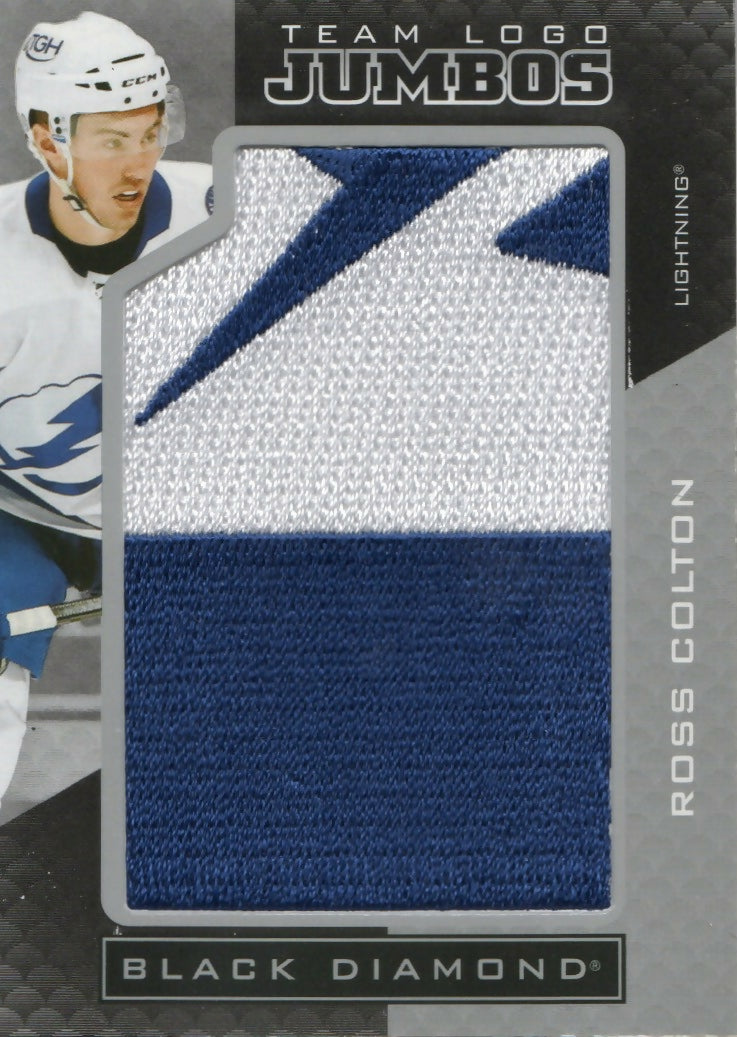 2021-22 Upper Deck Black Diamond - Team Logo Jumbos #TLTB-RC Ross Colton - Tampa Bay Lightning - A