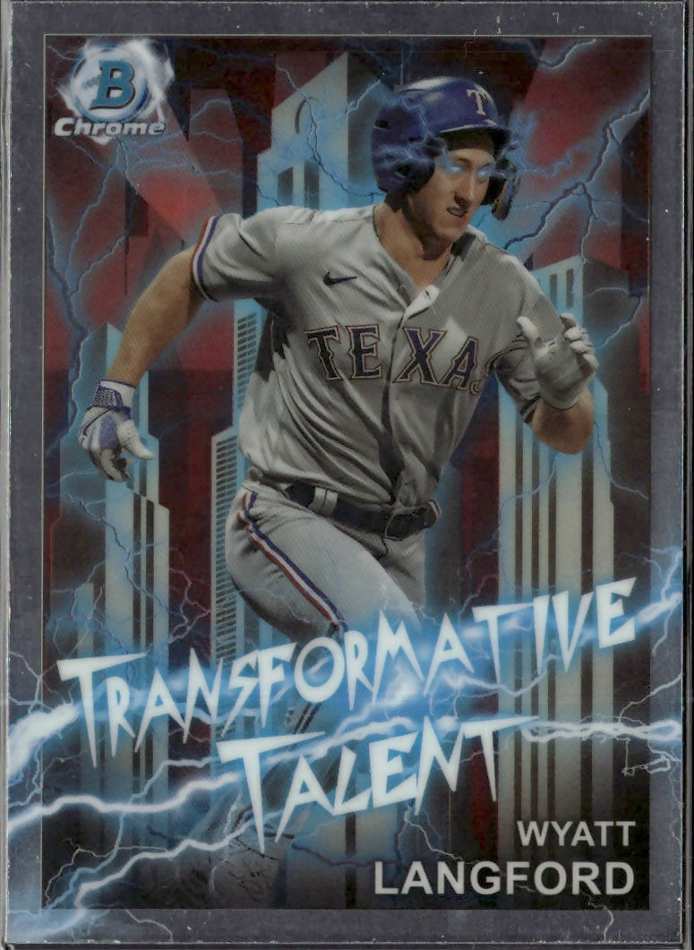 2023 Bowman Draft - Transformative Talent #TT-18 Wyatt Langford - Texas Rangers - A