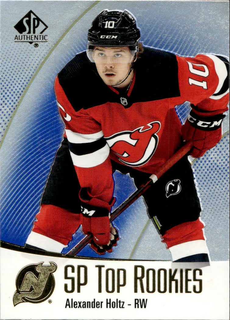 2021-22 Upper Deck SP Authentic Hockey - Top Rookies #TR-2 Alexander Holtz - New Jersey Devils - A