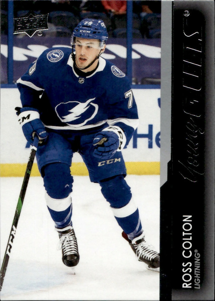 2021-22 Upper Deck Series 1 Hockey - Base - Young Guns #224 Ross Colton - Tampa Bay Lightning - A