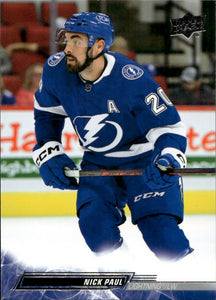 2022-23 Upper Deck Series 2 Hockey - Base #416 Nick Paul - Tampa Bay Lightning - A