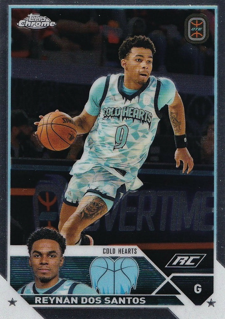 2023-24 Topps Chrome OTE Overtime Elite - Base #80 Reynan Dos Santos - Cold Hearts - A