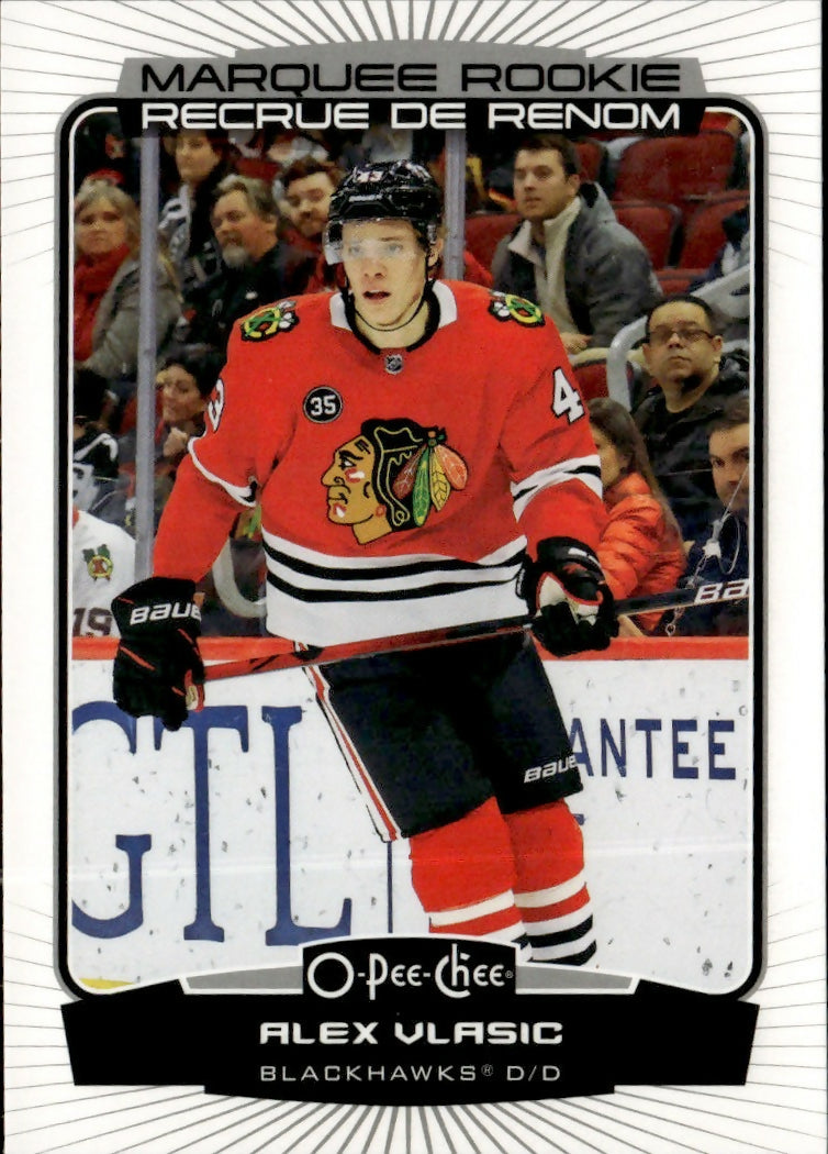 2022-23 Upper Deck O-Pee-Chee - Base - Marquee Rookie #558 Alex Vlasic - Chicago Blackhawks - A