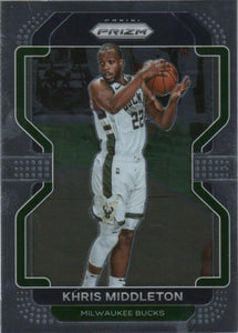 2021-22 Panini Prizm Basketball - Base # 128 Khris Middleton - Milwaukee Bucks