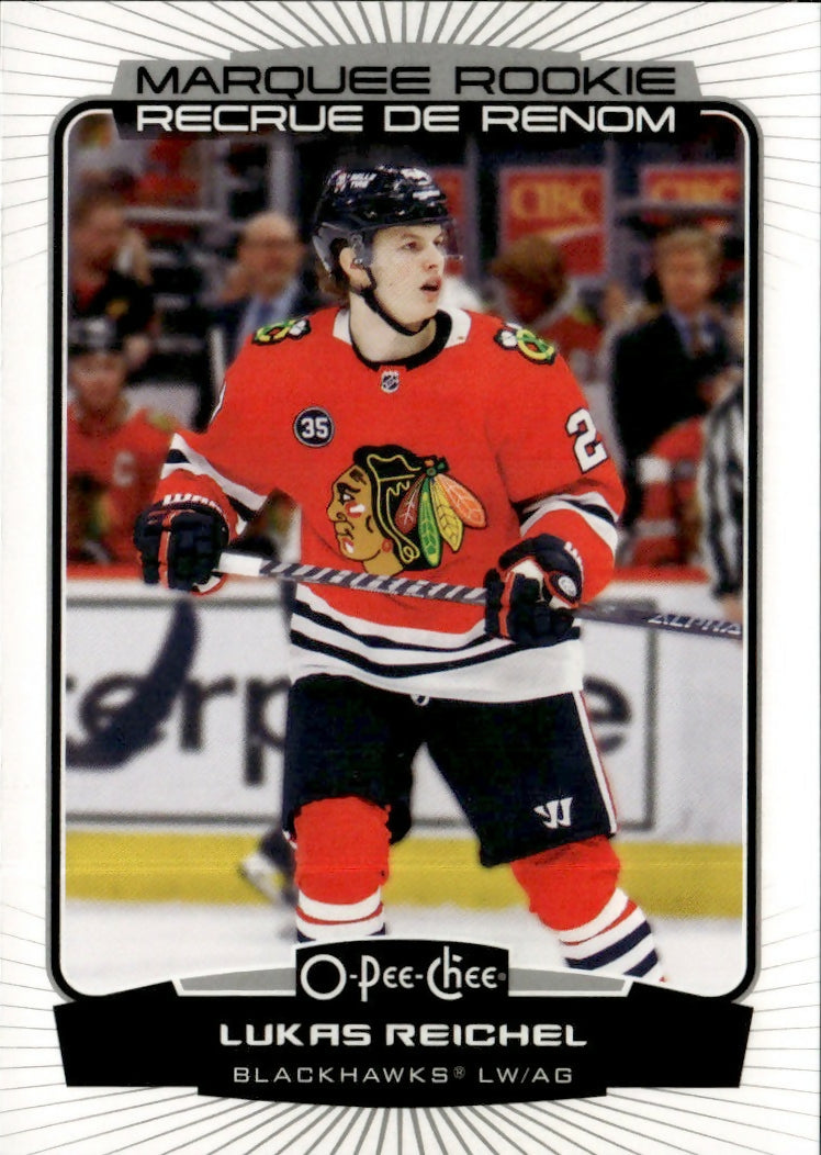 2022-23 Upper Deck O-Pee-Chee - Base - Marque Rookie #543 Lukas Reichel - Chicago Blackhawks - A
