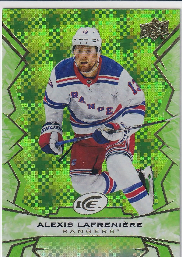 2022-23 Upper Deck Ice Green #92 Alexis Lafreniere New York Rangers