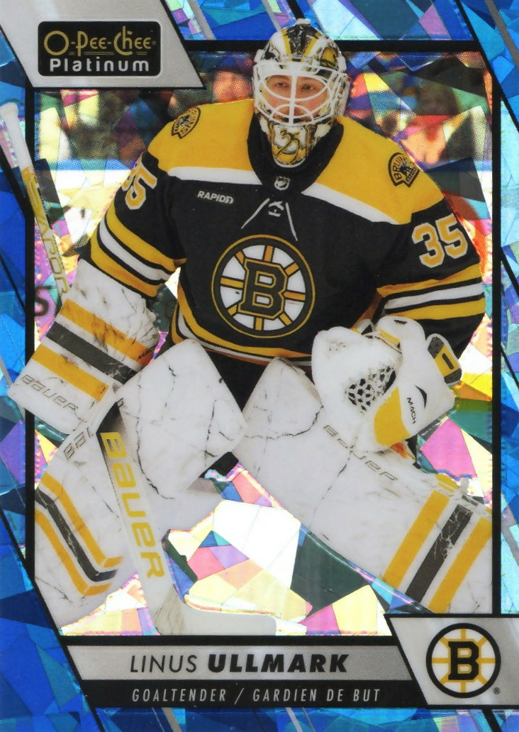 2023-24 Upper Deck O-Pee Chee Platinum Hockey - Base - Blue Fragment :125 #47 Linus Ullmark - Boston Bruins - A