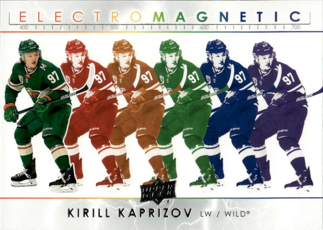 2021-22 Upper Deck Series 1 - Electromagnetic #EM-24 Kirill Kaprizov - Minnesota Wild - A