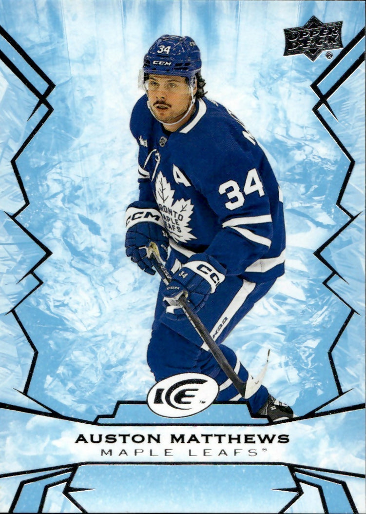 2022-23 Upper Deck Ice Hockey - Base #42 Auston Matthews - Toronto Maple Leafs - A