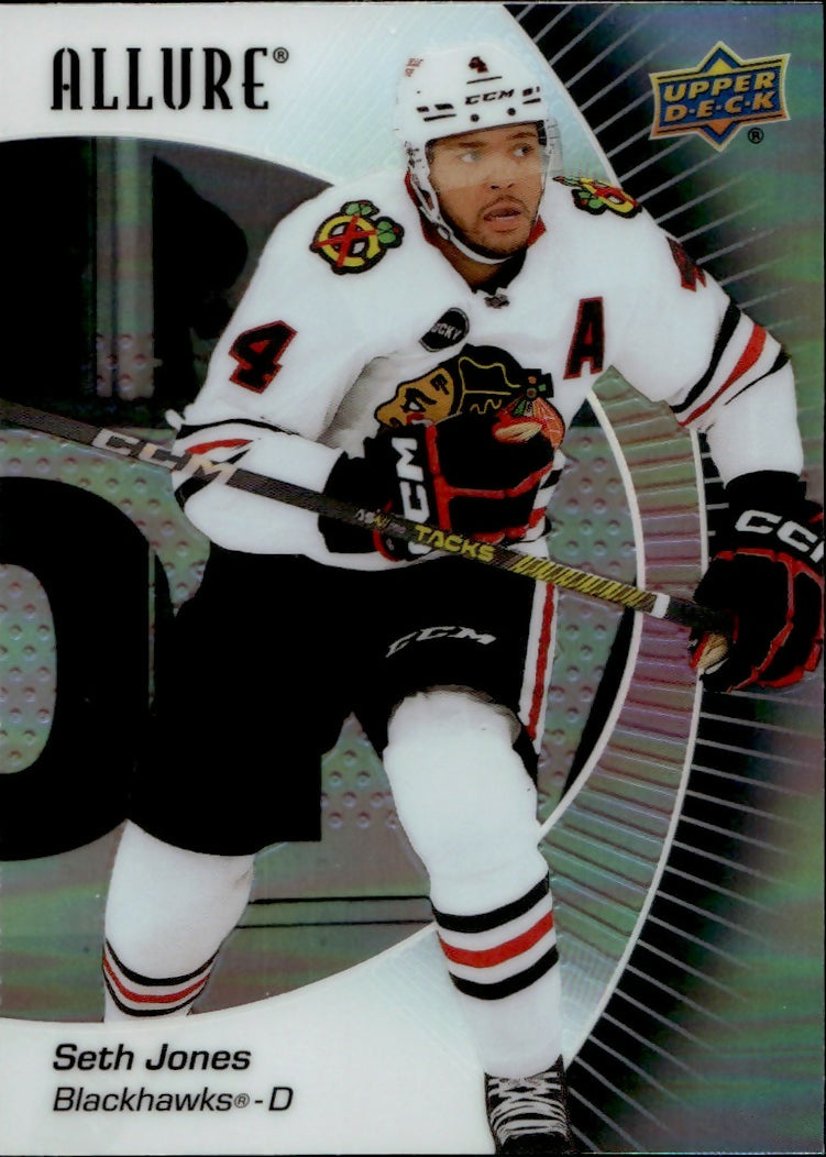 2023-24 Upper Deck Allure Hockey - Base - Black Rainbow #77 Seth Jones - Chicago Blackhawks - A