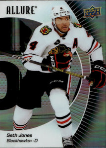2023-24 Upper Deck Allure Hockey - Base - Black Rainbow #77 Seth Jones - Chicago Blackhawks - A