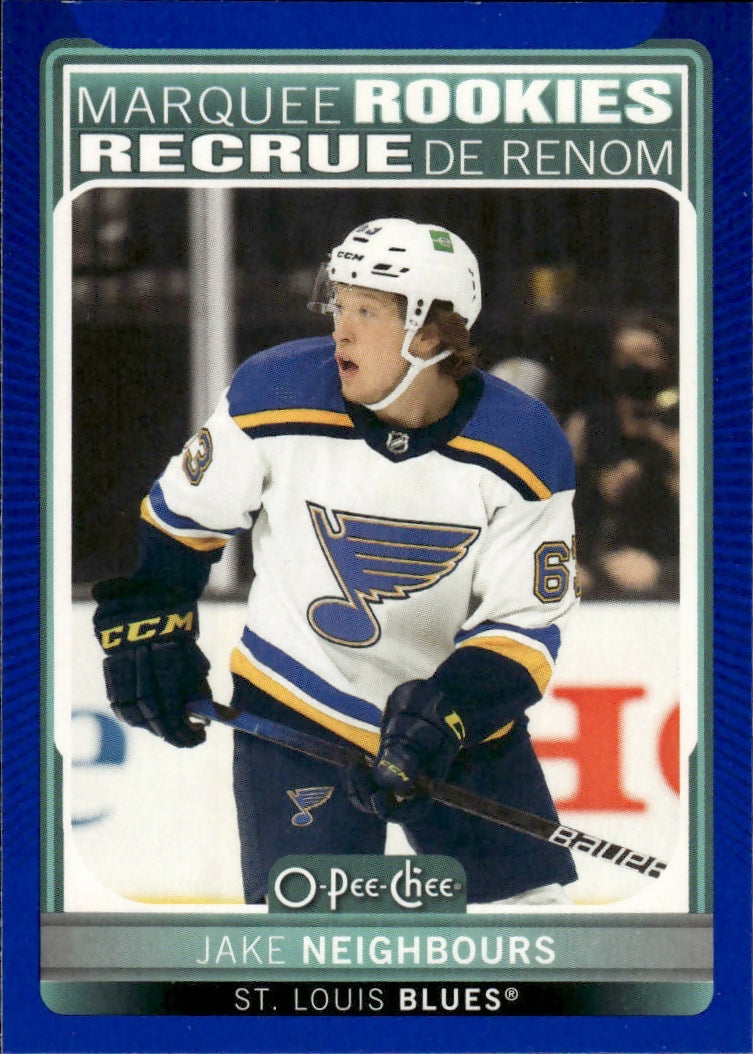 2021-22 Upper Deck Series 2 - O-Pee-Chee Update - Blue Border #614 Jake Neighbours - St. Louis Blues - A